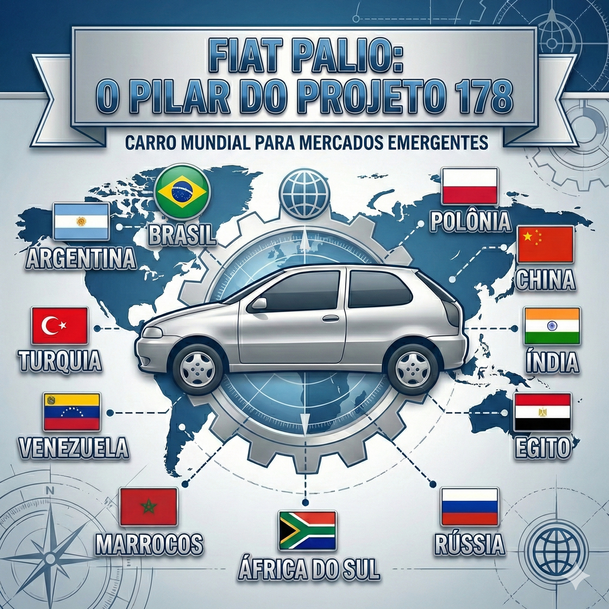 Projeto Palio 178 - Mapa Mundial